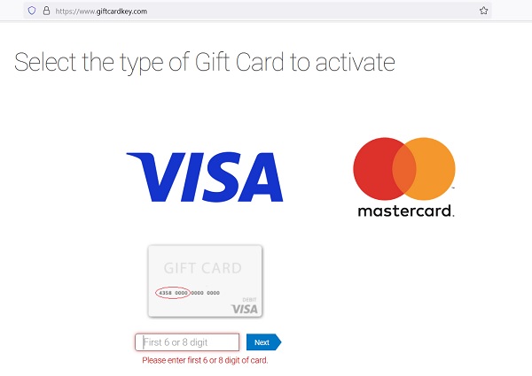 Activate Your Visa or Mastercard Gift Card