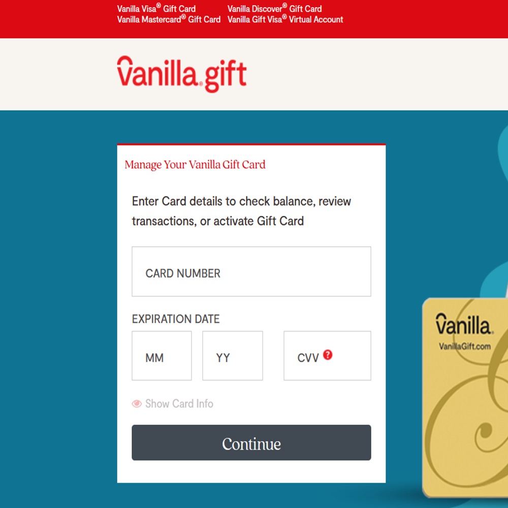 vanillagift.com check vanilla gift card balance